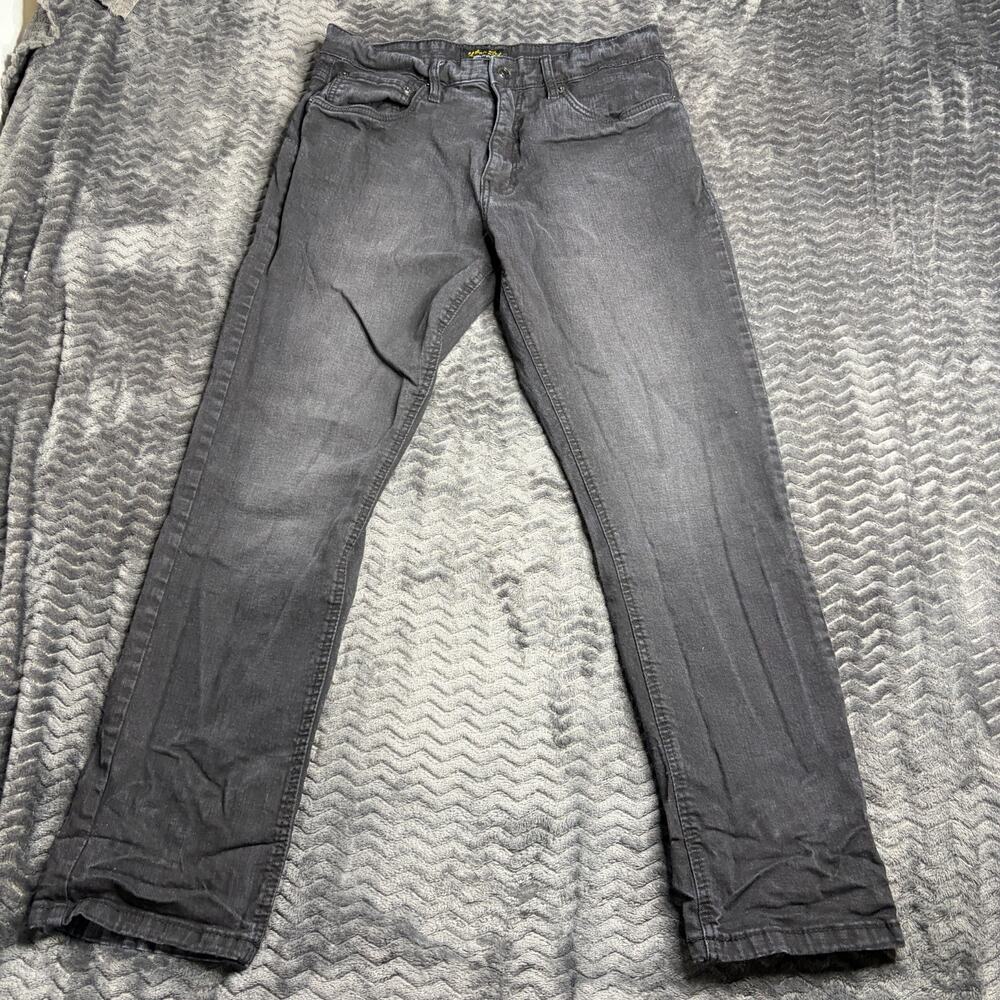 Urban Star Classic Straight Fit Stretch Men’s Black Jeans size 34x30
